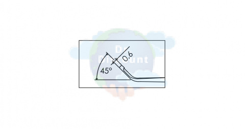 Микронож для удаления опухоли, кончик стандартный 45 град., общ. длина 185 мм